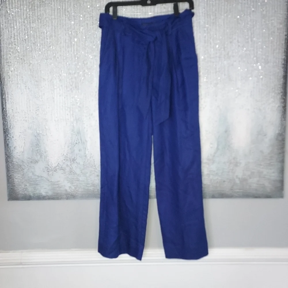 BANANA Republic Linen blend belted wide leg flowy pants